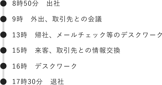 多田さん1日のスケジュール内容