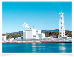 火力発電所の写真