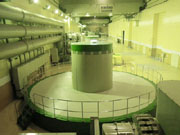 地下発電所本館工事状況の写真