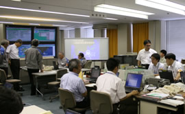 大規模非常災害対応中の写真