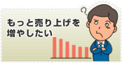 もっと売上げを増やしたい