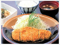 浜勝特選ロースかつ定食の写真