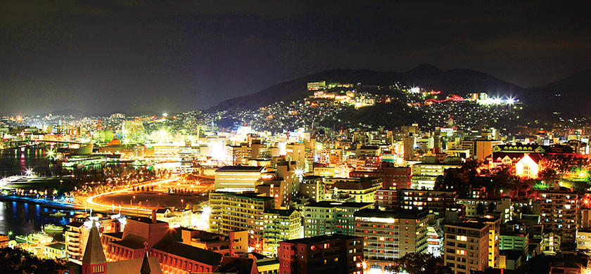長崎市の夜景の写真