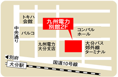 eキッチンOitaの地図