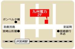 eキッチンみやざきの地図