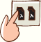 ブレーカーを「入」にするイラスト