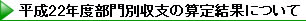 平成22年度部門別収支の算定結果について