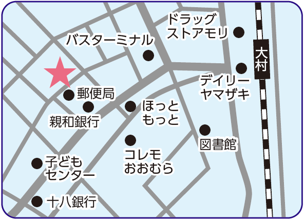 大村営業所への地図