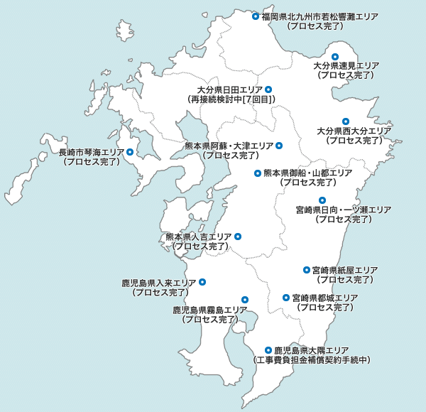 電源接続案件募集プロセス状況マップ