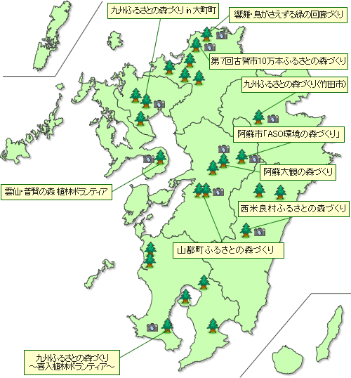 2007年度植樹実績位置図