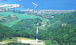 甑島風力発電所の写真