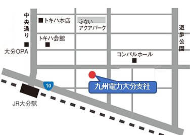 九州電力 大分支社の地図