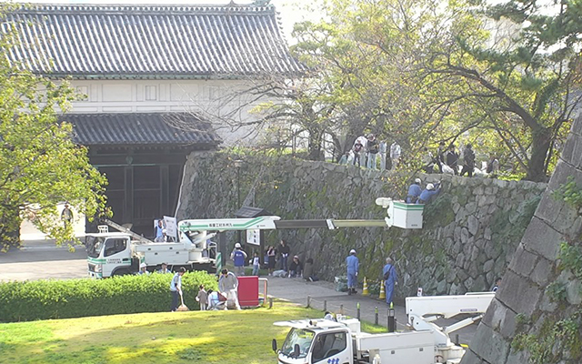 ‐「こらぼらQでん」の取組み‐10月26日(土曜日)「佐賀城鯱の門」周辺の清掃活動を実施しましたのイメージ