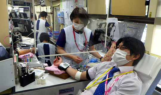 献血の協力（熊本）の写真
