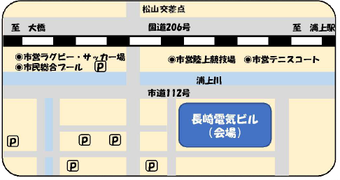 九州電力長崎電気ビルへの地図