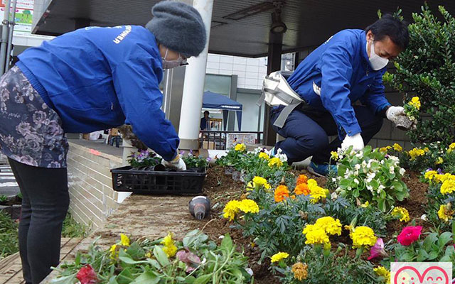 街を花でいっぱいにのイメージ