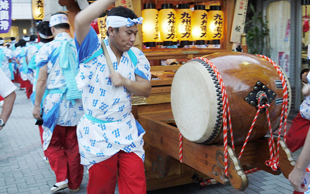 「小倉祗園太鼓」に参加しました！のイメージ