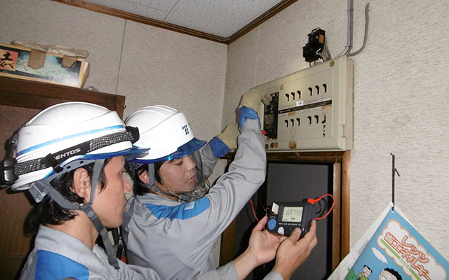 国宝 青井阿蘇神社の屋内配線診断・樹木伐採を行いましたのイメージ