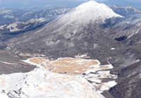 三俣山から見た冬の坊ガツル