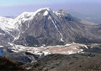 大船山から見た冬の坊ガツル