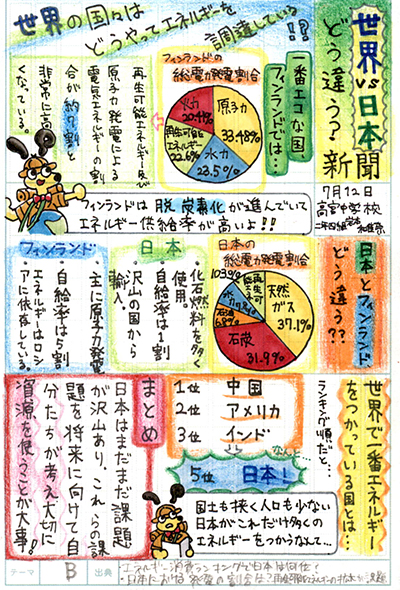 福岡市立高宮中学校2年 岩本 和佳奈さん