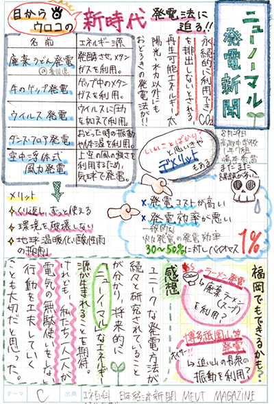 福岡市立高取中学校1年 嶋本 香雪さん