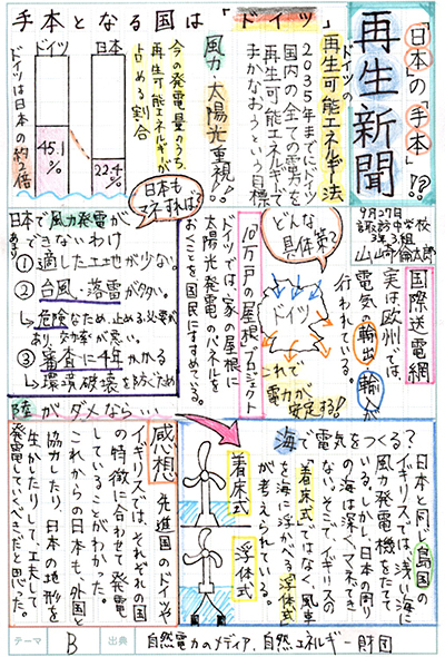 久留米市立諏訪中学校3年 山崎 倫太郎さん