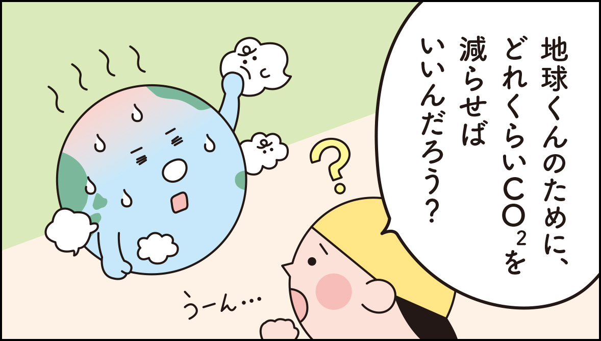 CO2、どれだけ減らせばいいの？