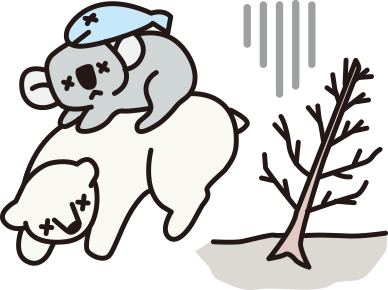 動物や植物が絶滅する！