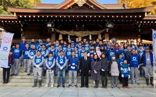  「水前寺成趣園・出水神社清掃活動」を行いました