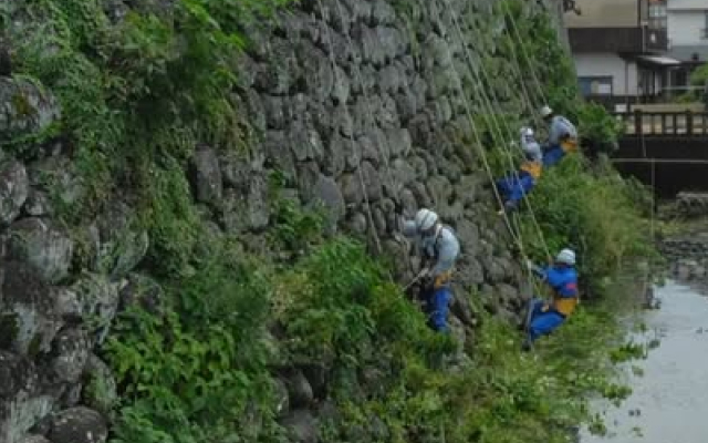 五島市福江城の清掃ボランティアを実施しました