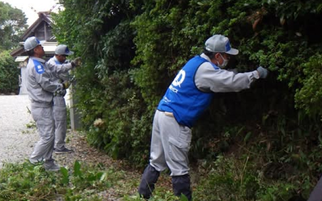 “日向のお伊勢さま”「大御神社」の清掃活動を行いました