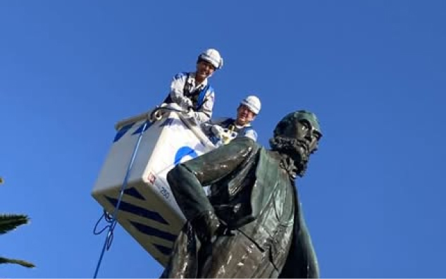 「ひろウォーク2025」と「大久保利通像清掃」を実施しました