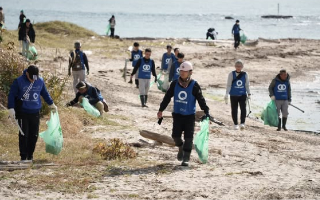 藍島で海岸周辺清掃を行いました
