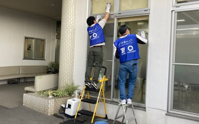 高齢者介護施設「リデルライトホーム」さまで清掃活動を行いました