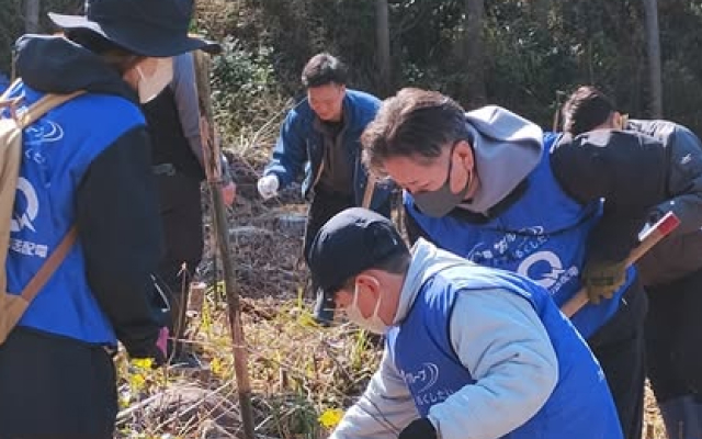 金峰・有明記念植樹ボランティアに参加しました