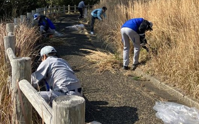 西海国立公園内の長尾半島で除草ボランティアを行いました