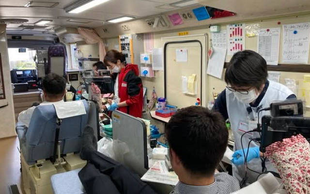 命を救う「献血ボランティア」を行いました