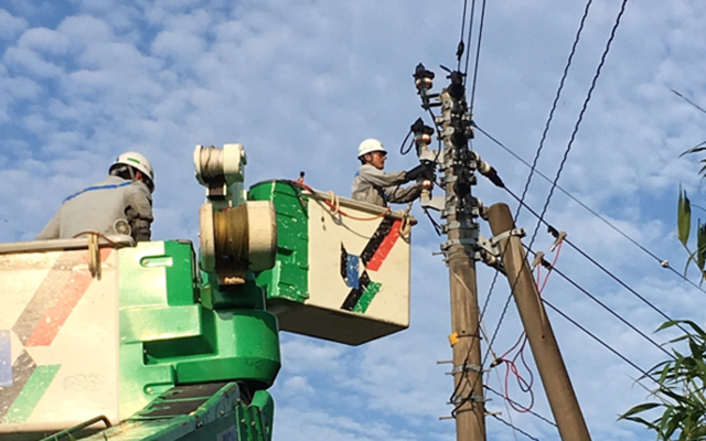 台風８号の影響により、停電が発生しています。のイメージ