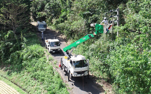 【台風９号の影響により、停電が発生しています。】のイメージ