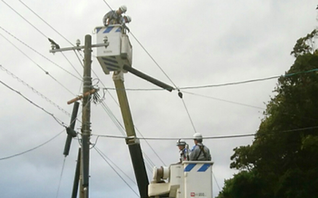 【高圧配電線への送電が完了しました】のイメージ