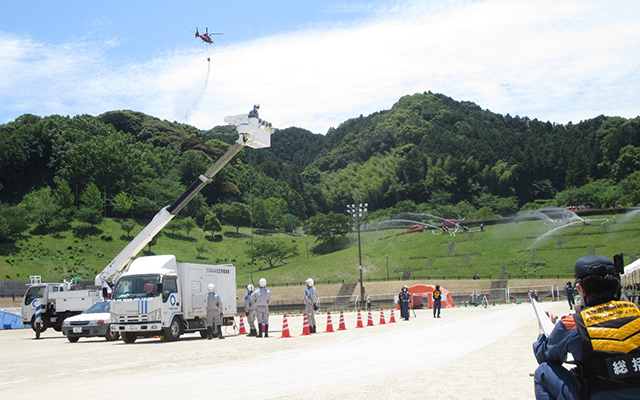 福岡県篠栗町・須恵町で行われた福岡県総合防災訓練に参加しましたのイメージ