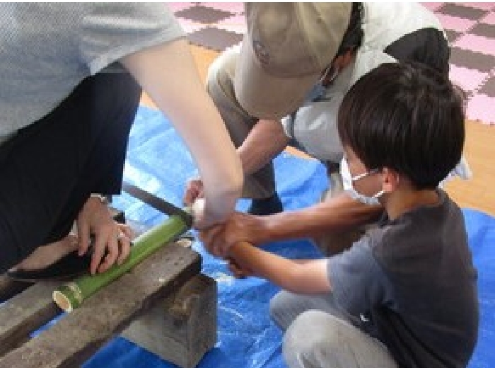 水鉄砲づくり