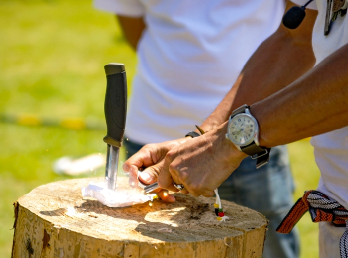 サバイバル火おこし 0円