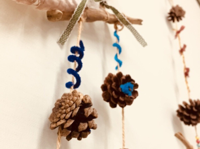 松ぼっくりモビール 0円