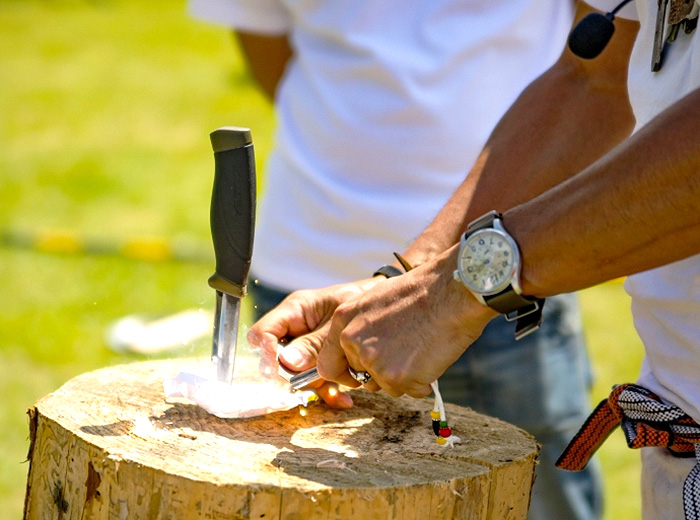 サバイバル火おこし 0円