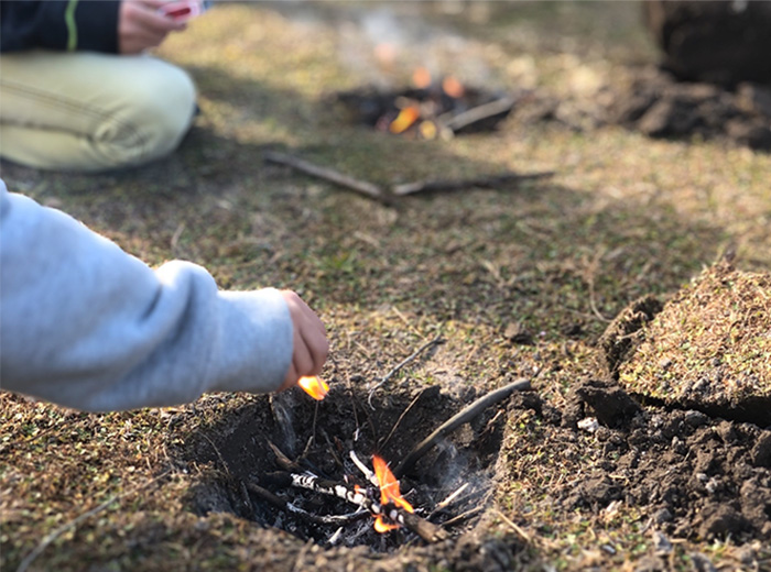 火おこし体験 無料