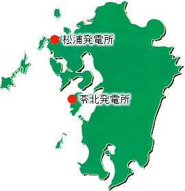 各発電所の地図