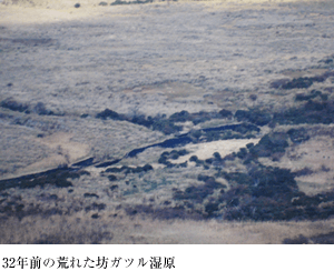 32年前の荒れた坊ガツル湿原の写真