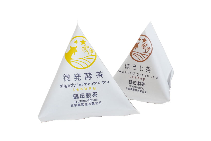 「鶴田製茶」ほうじ茶、微発酵茶の写真